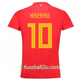 Günstige Fußballtrikots Belgien Hazard 10 Heimtrikot WM 2018